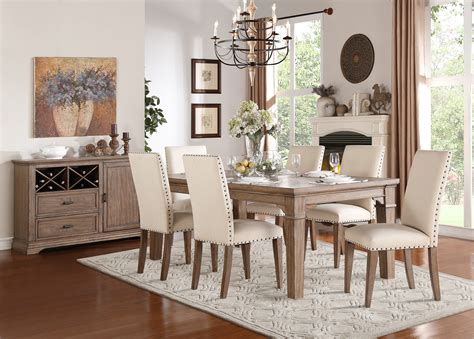 Mill Valley 7pc Dining Table Set Las Vegas Furniture Store Modern