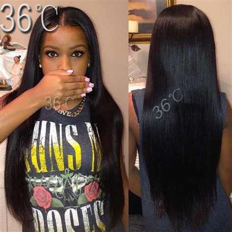 Natural Silky Straight Virgin Peruvian U Part Straight Human Hair Wigs For Black Women Silky