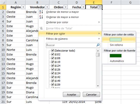 Cómo Usar Los Filtros En Excel • Excel Total