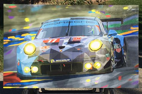 Porsche Rsr Hours Of Le Mans Painting By Greg Stirling