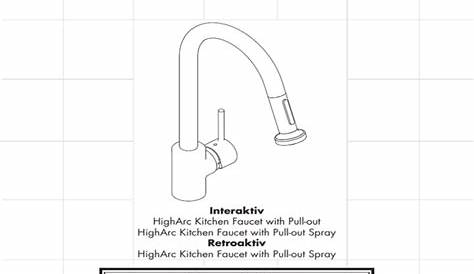 hansgrohe kitchen faucet repair manual