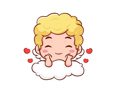 Cute Adorable Cupid Cartoon Character Amur Babies Little Angels Or