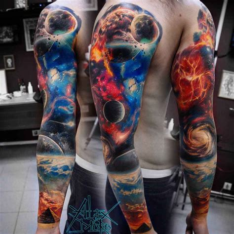 Outer Space Tattoo Sleeve Best Tattoo Ideas Gallery Tatuajes De