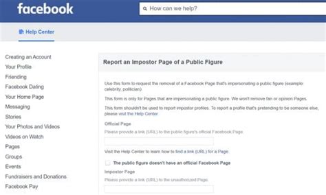 Facebook How To Report A Fake Account Or Page Technipages