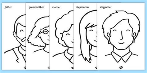 My family with tracing font coloring page that you can customize and print for kids. My Family Colouring Sheets | Family coloring, Color ...