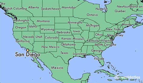 Where Is San Diego Ca San Diego California Map