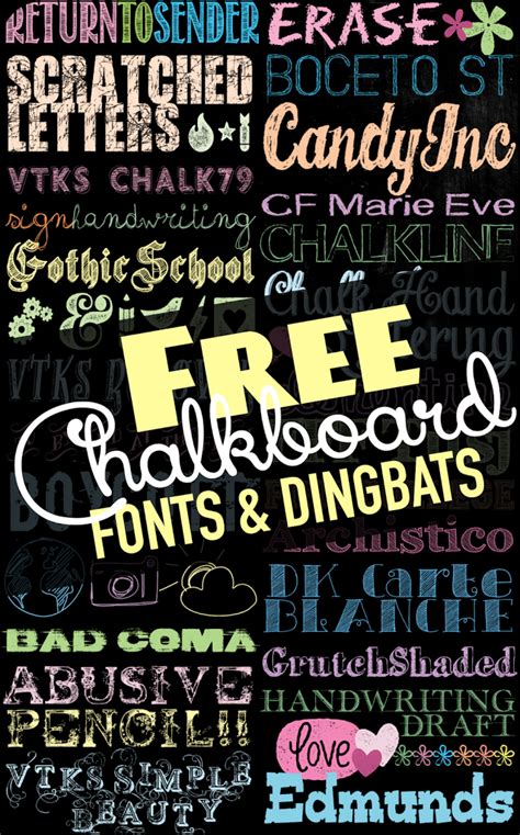 12 Best Chalkboard Fonts For Microsoft Word Free Word Template
