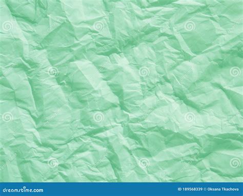 Mint Green Crumpled Paper Texture Background Stock Image Image Of