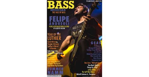 Bass Musician Magazine August 2016 9th Anniversary Issue