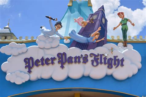 Photos Attraction Sign Returns To Peter Pans Flight In Magic Kingdom