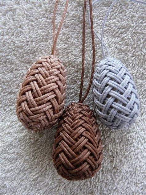 This ornamental knot could be used to make a paracord keychain, key fob, zipper pull or necklace. Herringbone by Nancy Barnhart | Beads | Paracord knots, Decorative knots, Knots
