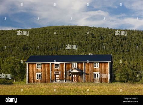 An Old Farm Harjedalen Sweden Stock Photo Alamy