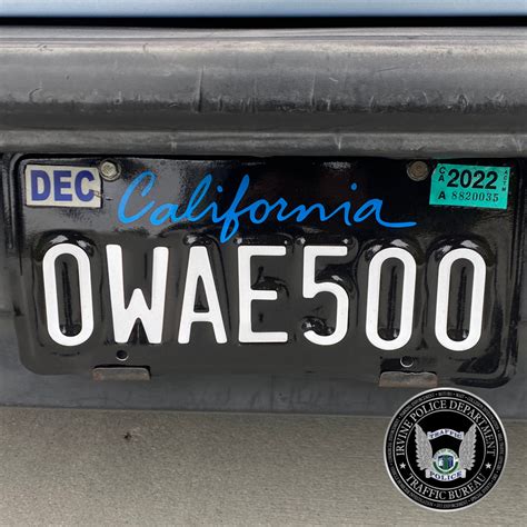 You May Have Noticed Some Unique And Colorful California License Plates