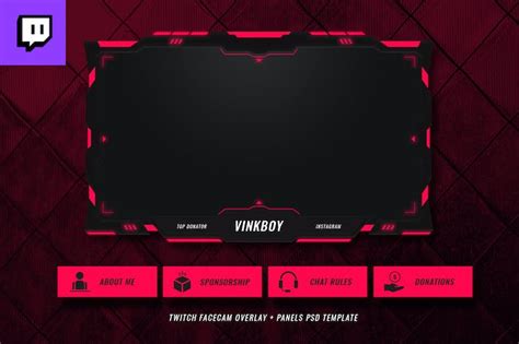 Twitch Facecam Overlay V12 By Micromove On Envato Elements