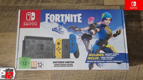 Fortnite Special Edition Nintendo Switch Wildcat Bundle And 2000 V