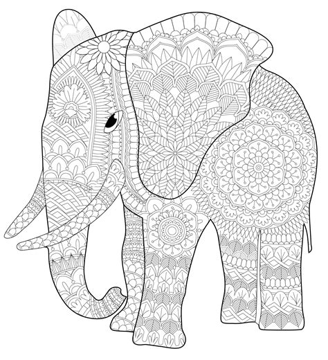 Mandala De Animales Para Imprimir Pdf Elefantes Pintados Mandalas