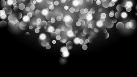 White Bokeh Effect With Black Background Vector Free Download