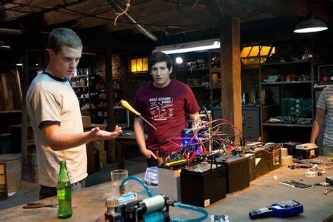 A group of teens discover secret plans of a time machine, and construct one. Project Almanac Set Visit: A True 2015 Time Travel Movie