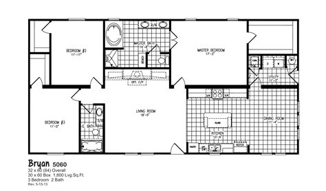 Browse our free traditional log home floor plans to find the perfect cabin plan. Oak Creek 5060 Floorplan | House plans, Mobile home floor plans, Southern house plans