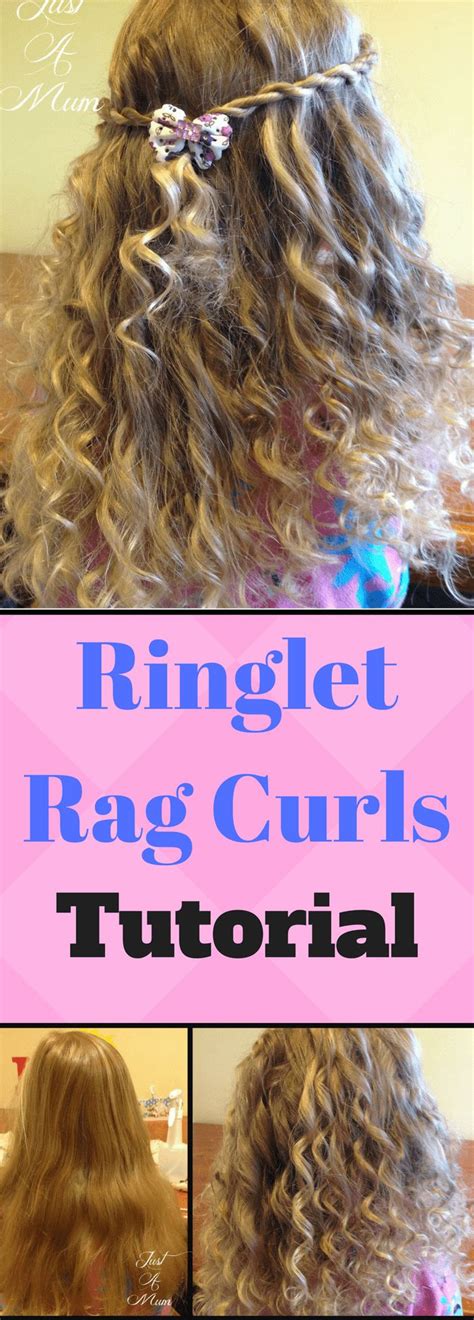 No Heat Ringlet Rag Curls Hair Tutorial Hair Curling Tutorial