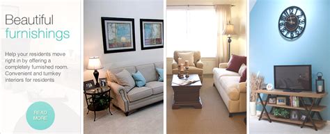 Senior living model apartments with Senior living furnishings | Senior ...