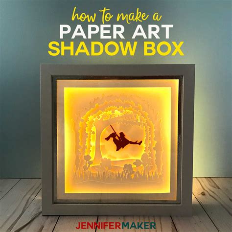 Paper Shadow Box Template Free - Printable Templates