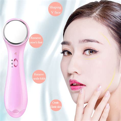 ultrasonic ion face lift facial beauty device skin care facial massager facial cleansing