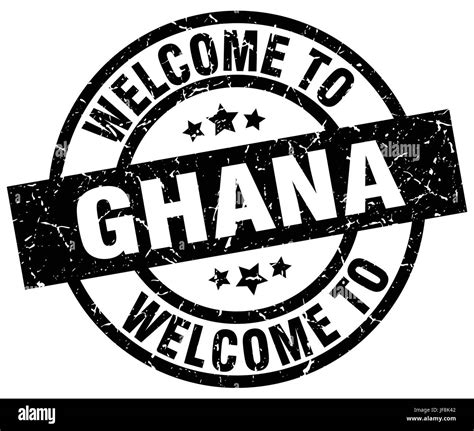 Welcome To Ghana Black Stamp Stock Vector Image And Art Alamy