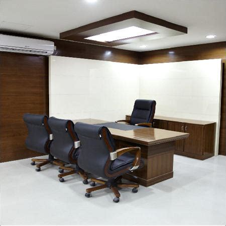 Small office cabin pop ceiling design. Indian Office Cabin Interior Service, इंडियन ऑफिस केबिन ...