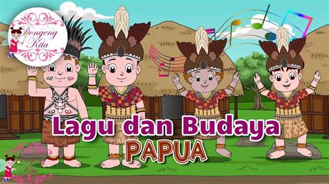 Pakaian Adat Papua Versi Kartun Pakaian Adat