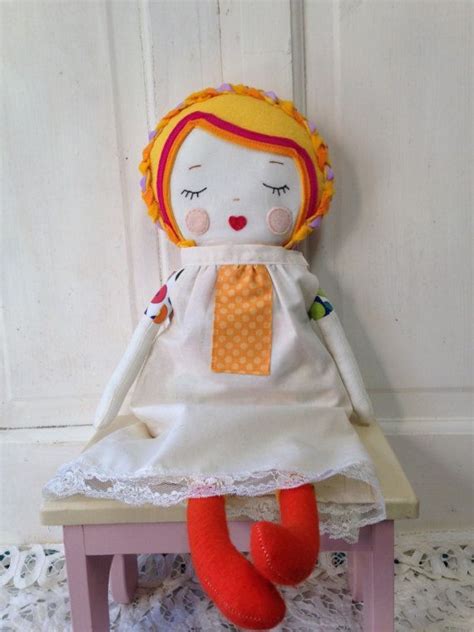 Rag Doll Handmade Fabric Dolls Awake By Carolinamoonmoppets Rag