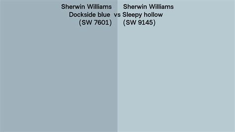 Sherwin Williams Dockside Blue Vs Sleepy Hollow Side By Side Comparison