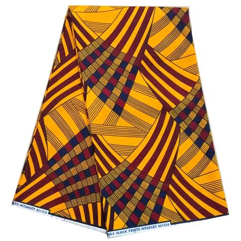 African Wax Print Fabric In Yellow African Wax Prints Fabrics Ankara
