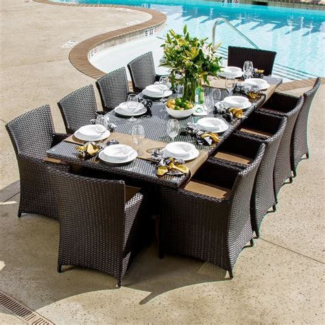 Find ideas and inspiration for dining table set ideas to add to your own home. Avery Island 10-Person Resin Wicker Patio Dining Set With ...