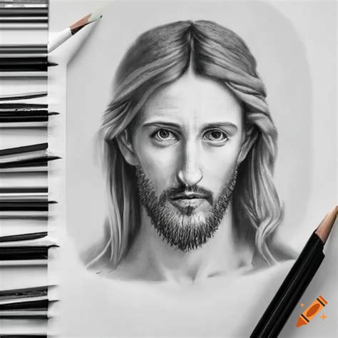 Realistic Pencil Drawing Of Jesus Christ On Craiyon