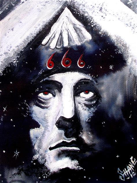 Aleister Crowley Space In Time With The Great Beast Painting By Sam