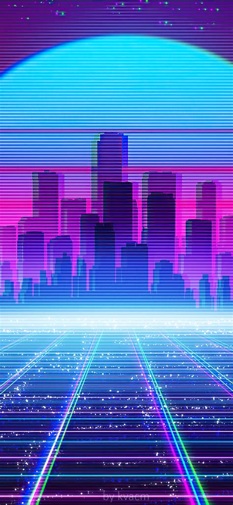 1242x2688 Synthwave Cityscape 4k Iphone Xs Max Hd 4k Wallpapers Images