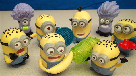 Toys And Hobbies Fast Food And Cereal Premiums Fast Food Despicable Me 2 Minions Complete Set Of 8