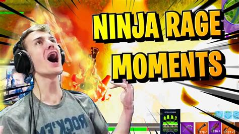 Ninja Rages So Hard Fortnite Ninja Rage Compilation Youtube