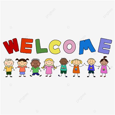 Cute Welcome Clipart Transparent Png Hd Welcome Clipart Cute Children