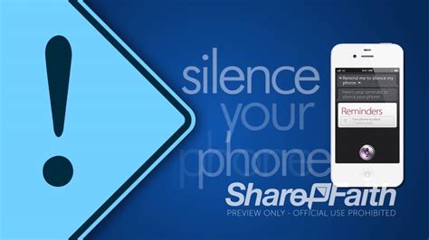 Church Videos Silence Your Cell Phone Church Motion Graphic