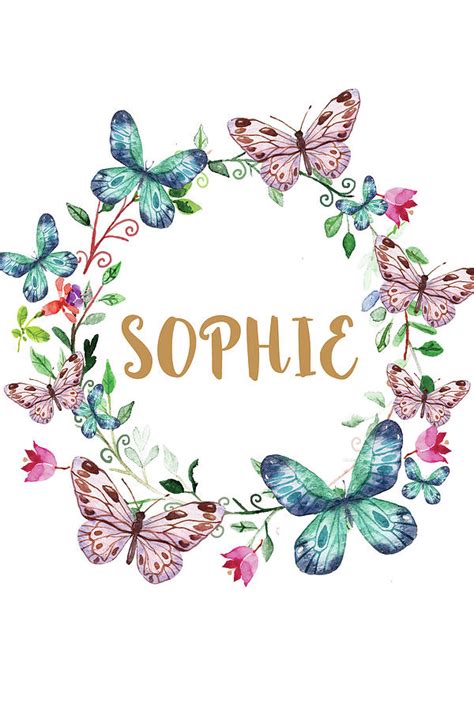 Sophie Name Print Digital Art By Magdalena Walulik Fine Art America