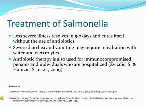 Salmonella Treatment