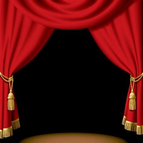 Stage Background 3d Red Curtain Decor Vectors Graphic Art Designs In