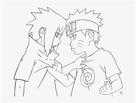 Naruto Vs Sasuke Coloring Pages Kid Naruto And Sasuke Naruto E