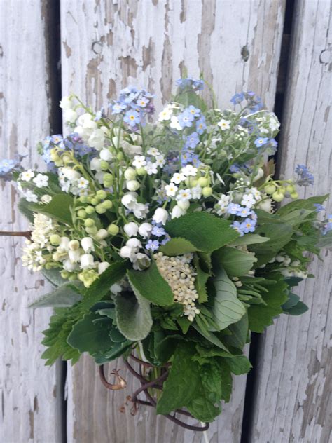 mini bouquet of forget me nots and lily of the valley lily of the valley wedding bouquet