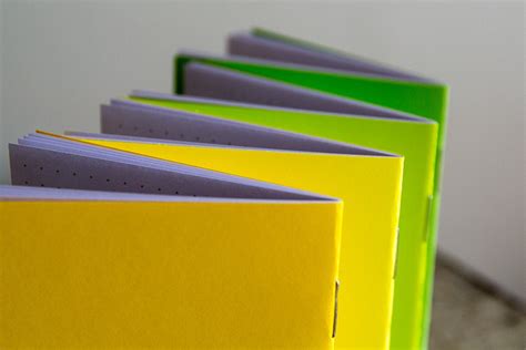 3x4 Set Of 4 Notebooks Yellow Green Notebook Journal