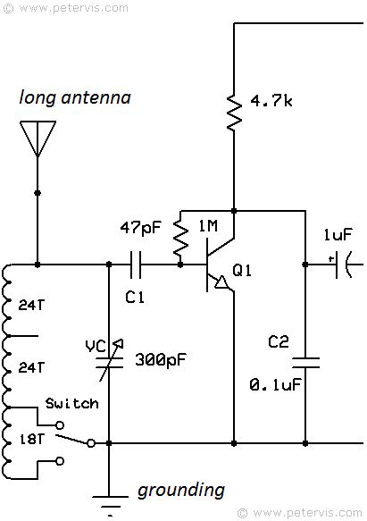 Three Transistor Radio Circuit Diagram