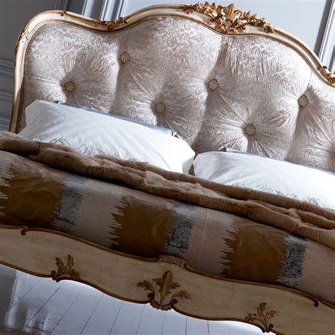 Italian Designer Button Upholstered Winged Bed Winged Bed Italian