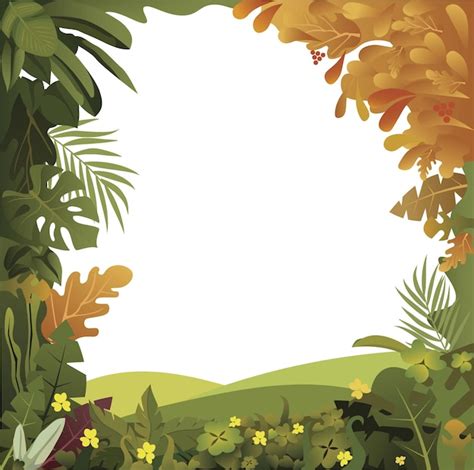 Premium Vector Foliage Frame Vector